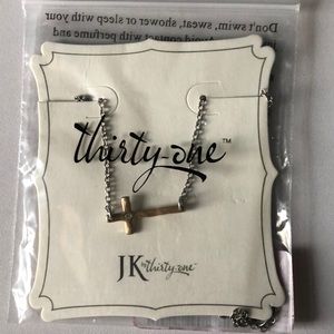 Thirty-one Whisper Cross Necklace Brand New